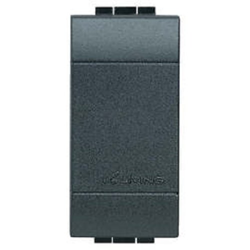 Заглушка без рамки Legrand BTicino LivingLight 1 мод. антрацит картинка